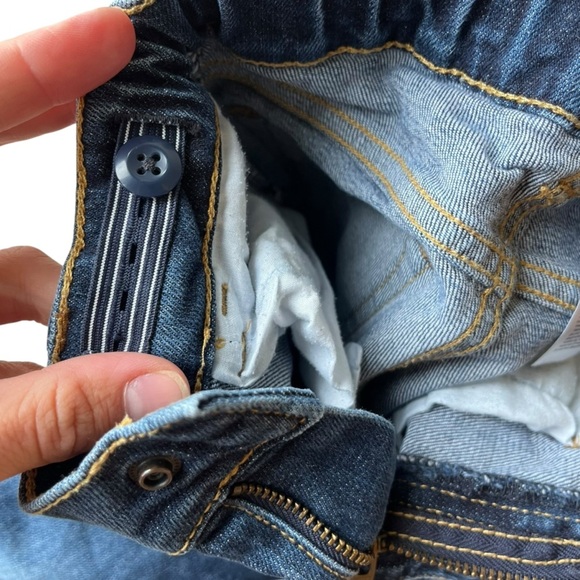 🌼 5/$25 OshKosh B’gosh Girls Skinny Jeans 4T Adjustable Waist Dark Wash Denim - Picture 3 of 8